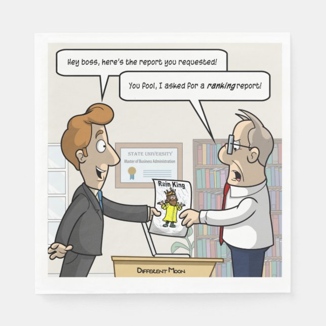 Guardanapo De Papel Relatório de Classificação Contábil do Partido Pun (Frente)