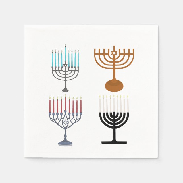 Guardanapo De Papel Religião Judaica Hanukkah (Frente)