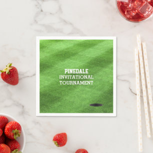 Guardanapo De Papel Relvado do campo de golfe personalizado