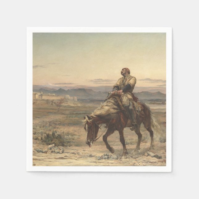 Guardanapo De Papel Remanescentes de um Exército (por Elizabeth Thomps (Frente)