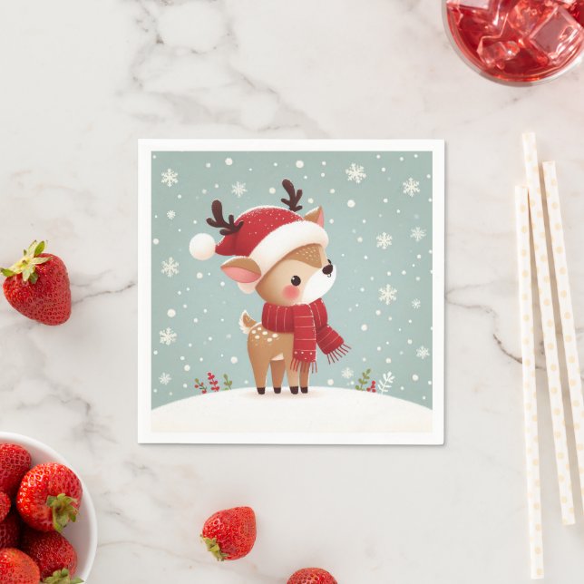 Guardanapo De Papel Rena de Natal (Insitu)