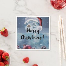 Guardanapo De Papel Renas modernas engraçadas e fofas de Natal