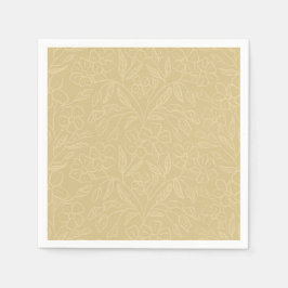 Guardanapo De Papel Renda Floral em Amarelo