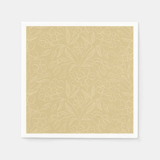 Guardanapo De Papel Renda Floral em Amarelo