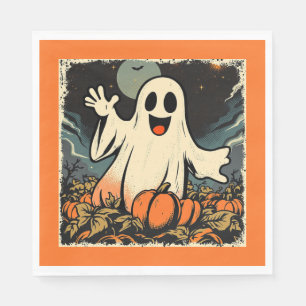Guardanapo De Papel Réplica "Amigável Fantasma" na Circa 1950