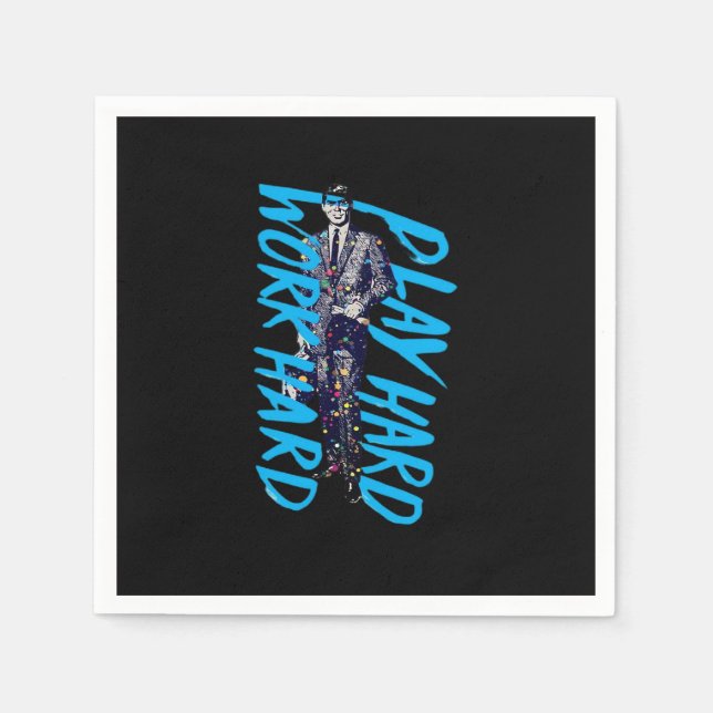 Guardanapo De Papel Reproduzir Duro de Trabalho como Memória Clássica  (Frente)