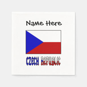 Guardanapo De Papel República Tcheca e Bandeira Personalizados