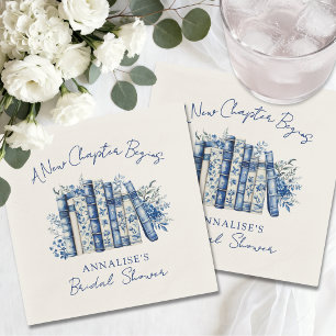 Guardanapo De Papel Reservar Novo Capítulo Chá de Bebê Wildflower