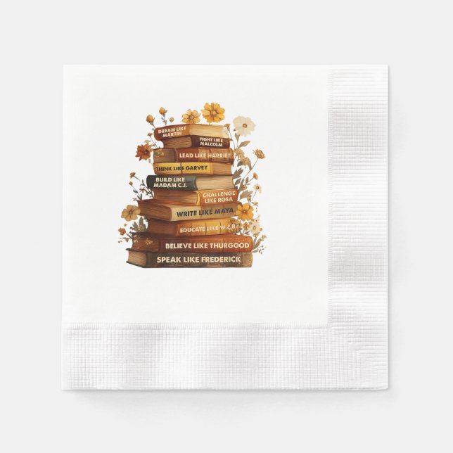 Guardanapo De Papel Reserve o Mês da História Negra (Frente)