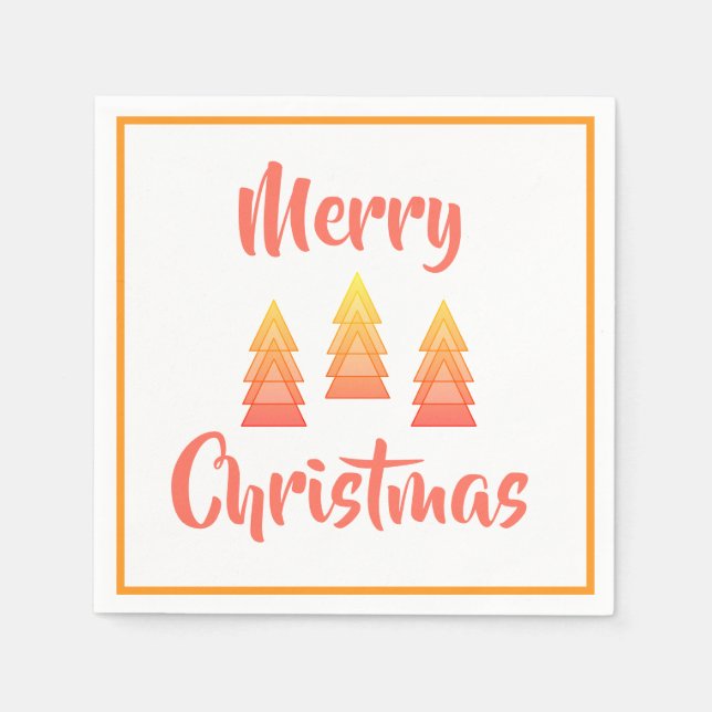 Guardanapo De Papel Resguardas de papel de Natal por dalDesignNZ (Frente)