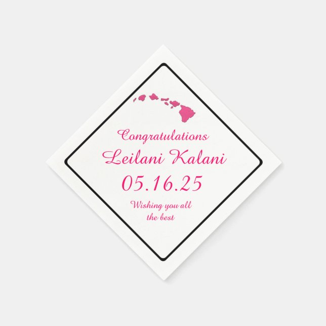 Guardanapo De Papel Respigadores de papel de graduação das ilhas do Ha (Canto)