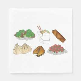 Guardanapo De Papel Restaurante Chinês de Comprar Comida Cuisina