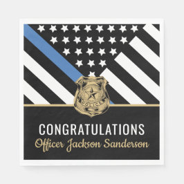 Guardanapo De Papel Retirada de Parabéns de Sinalizador de Linha Azul 