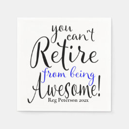 Guardanapo De Papel Retirada do Oficial de Polícia