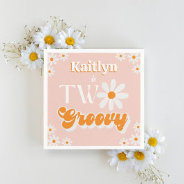 Guardanapo De Papel Retrair Dois segundos aniversários De Meninas De G