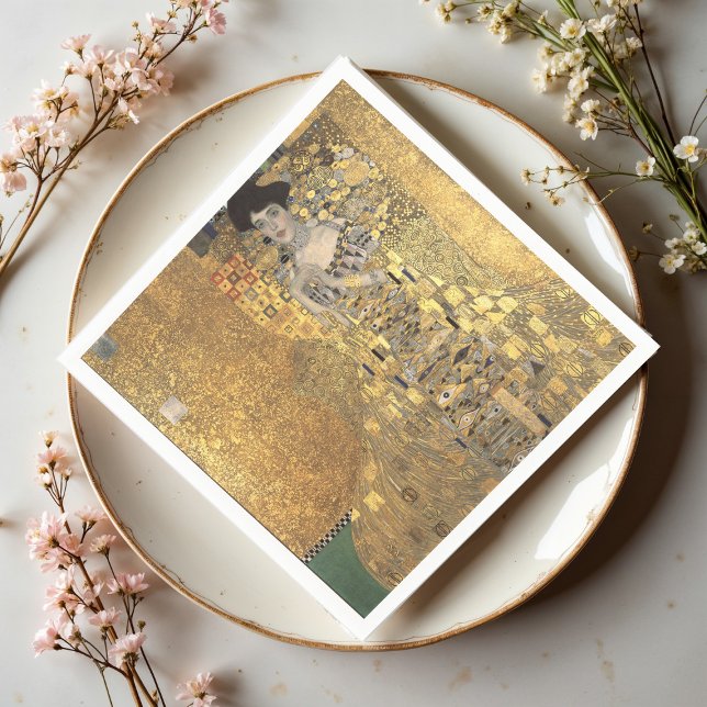 Guardanapo De Papel Retrato de Adele Bloch-Bauer 1, Klimt Art (Criador carregado)