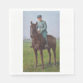 Guardanapo De Papel Retrato de Attilio Triboletti (Soldado de Cavalari