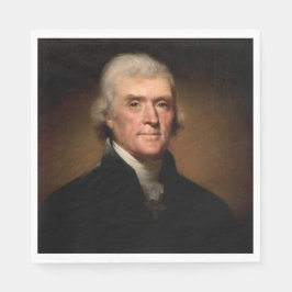 Guardanapo De Papel Retrato de Thomas Jefferson (por Rembrandt Peale)