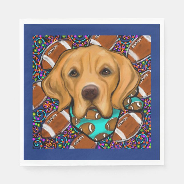 Guardanapo De Papel Retriever Dourado (Frente)