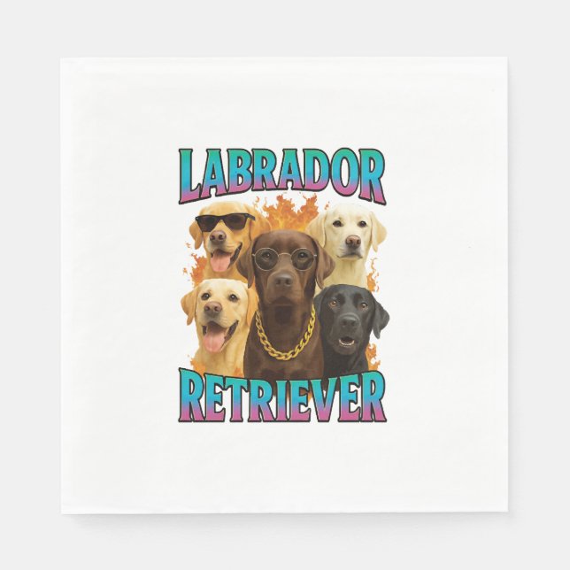 Guardanapo De Papel Retriever Labrador  (Frente)