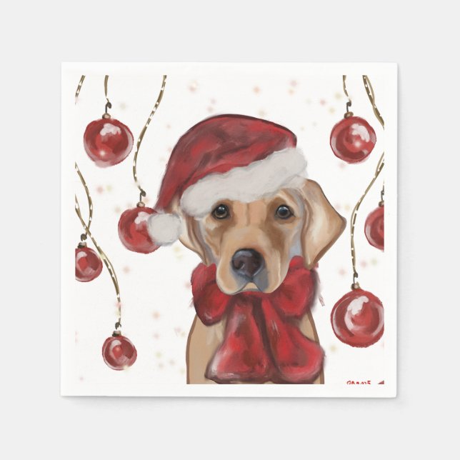 Guardanapo De Papel Retriever Labrador  (Frente)