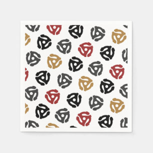 Guardanapo De Papel Retro 45 RPM Vinyl Record Birthday Napkins - Vinta