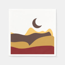 Guardanapo De Papel Retro Boho Moon