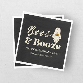 Guardanapo De Papel Retro Boos & Booze Assombração de Halloween