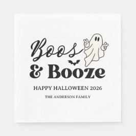 Guardanapo De Papel Retro Boos e Booze Spooktacular Halloween