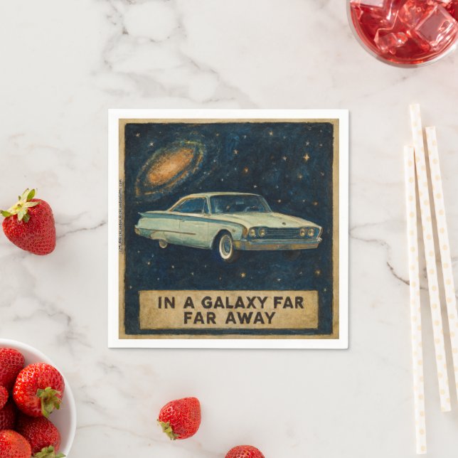 Guardanapo De Papel Retro Cruiser in Deep Space  (Insitu)