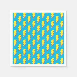 Guardanapo De Papel Retrô de Neon Amarelo-Amarelo Azul Diversão de Pad