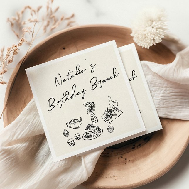 Guardanapo De Papel Retrô Escrito Em Mão Brincadeira Brincadeira (Criador carregado)