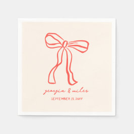 Guardanapo De Papel Retro-Mão Desenhada Casamento Napkins