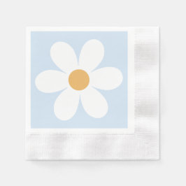 Guardanapo De Papel Retro margarida boho azul
