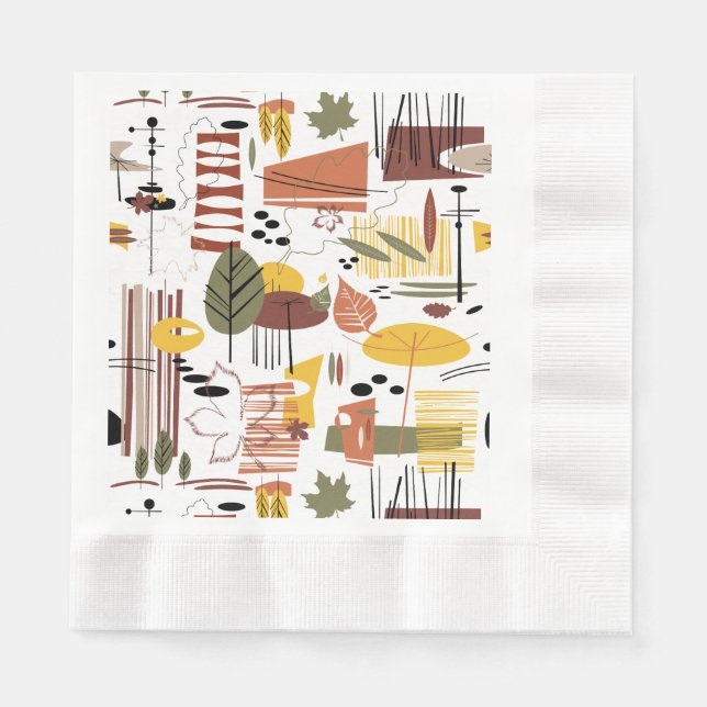 Guardanapo De Papel Retro Queda A Go-Go (Frente)