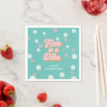 Retro Rainbow FIVE é um 5 Vibe Groovy Aniversário