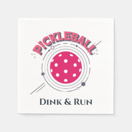 Guardanapo De Papel Retro Rosa Fundido, Dink e Pickleball