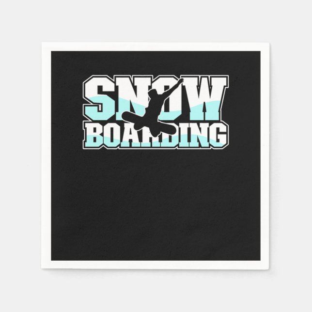 Guardanapo De Papel Retro Snowboarding Snowboard Vintage Snowboarder (Frente)