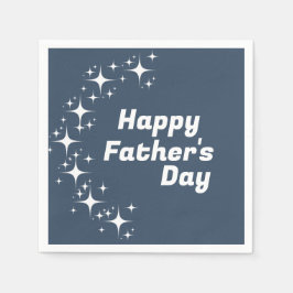 Guardanapo De Papel Retro Stars "Dia de os pais Feliz"