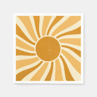 Guardanapo De Papel Retro Sun Paper Napkins