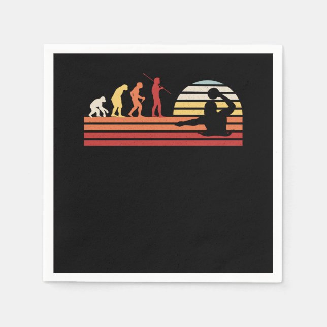 Guardanapo De Papel Retro Vintage Water Polo (Frente)