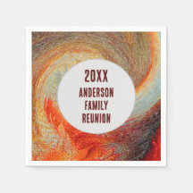 Reunião Anual Familiar do Groovy abstrato Swirl