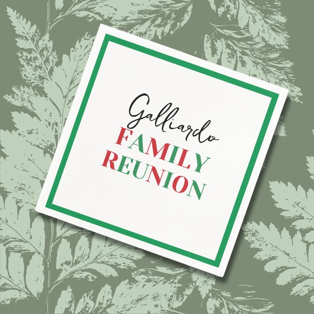 Guardanapo De Papel Reunião da família de sinalizador italiana (Criador carregado)