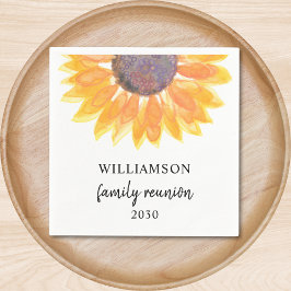 Guardanapo De Papel Reunião familiar girassol