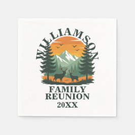 Guardanapo De Papel Reunião Rustic Wilderness Family