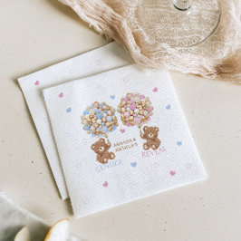 Guardanapo De Papel Revolução do Sexo do Bebê do Urso do Teddy