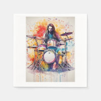 Rhythm in Motion: Drummer Performance Poste