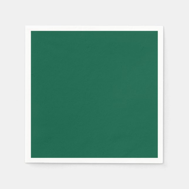 Guardanapo De Papel Rich Dark Green Party Napkins (Frente)