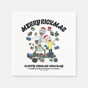 Guardanapo De Papel Rick e Morty Felizes de Rickmas presentes