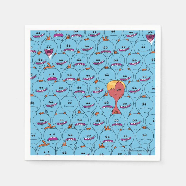 Guardanapo De Papel RICK E MORTY™ | Kirkland Sr. Meeseks (Frente)